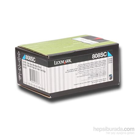 Lexmark Cx310-Cx410 (80C8sc0 2.000 Syf. Mavi Toner