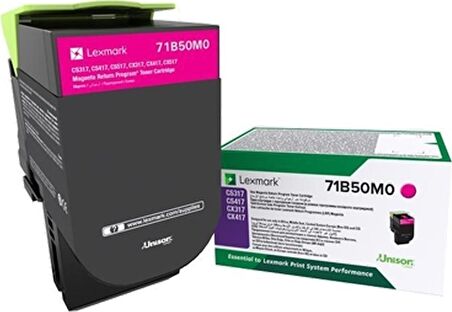 Lexmark CS317 71B50M0  TONER 2300 Sayfa Kırmızı
