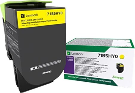 Lexmark Cx417Dn Uyumlu Toner 3500 Sayfa Sarı