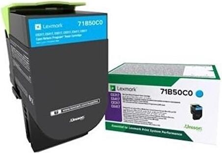 Lexmark CS417-71B5HK0 Siyah Toner Yüksek Kapasiteli