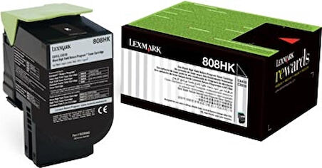 Lexmark 80C8Hk0 Siyah  Toner Cx410 / Cx510 Yüksek Kapasite