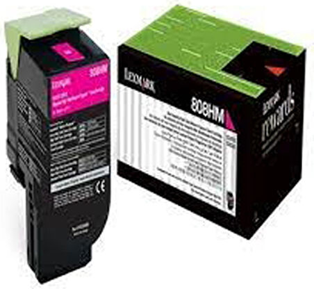Lexmark 80C8HMO Kırmızı Orijinal Toner Lexmark CX410/CX510