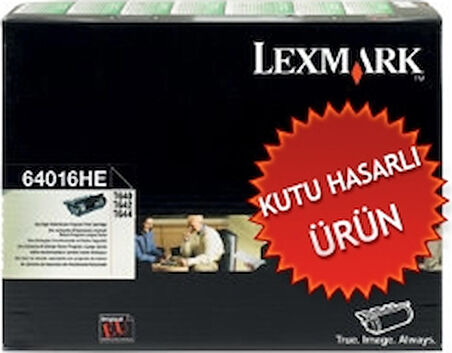 Lexmark T640-T642-T644 64016He  Toner (Kutu Hasarlı)