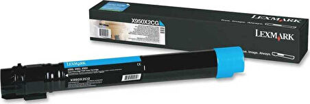 Lexmark X950 TONER X950X2CG  22K   Mavi