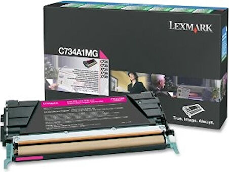 Lexmark C734A1Mg Kırmızı  Toner - C734 / C736 / X734 / X736 / X738
