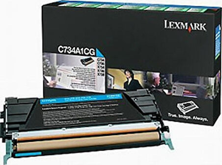 Lexmark C734A1Cg Mavi  Toner - C734 / C736 / X734 / X736 / X738