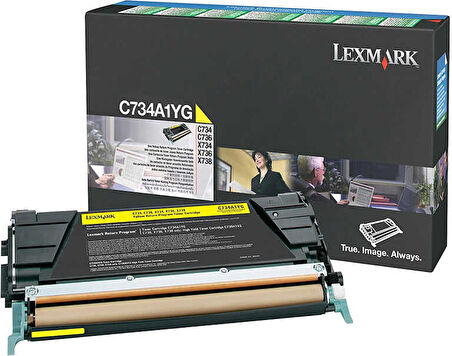 Lexmark C734-C734A1YG Sarı Toner