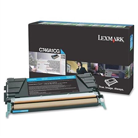Lexmark C746a1cg Lexmark C746/C748 Mavi Toner