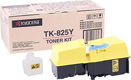 Kyocera Mita TK-825 Sarı Toner KM-C 2520-2525-3225-3232-4035