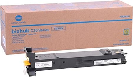 TN-318 Sarı Toner Bizhub C20 A0DK253 8.000 Sayfa