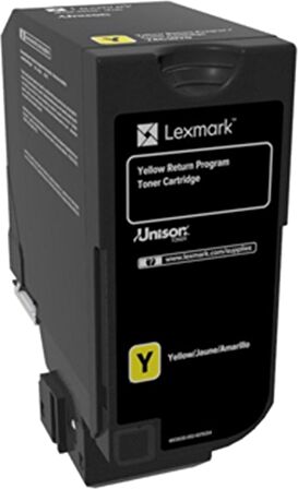 Lexmark 74C50Y0 3.000 Sayfa Yellow Sarı Toner CS720-725 CX725