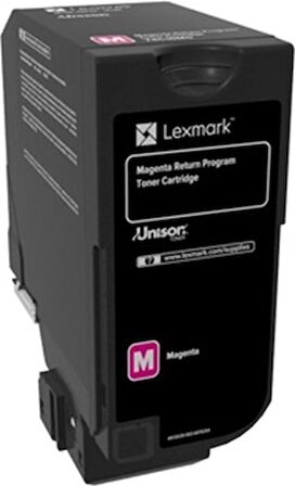 Lexmark 74C50M0 3.000 Sayfa Magenta Kırmızı Toner CS720-725 CX725