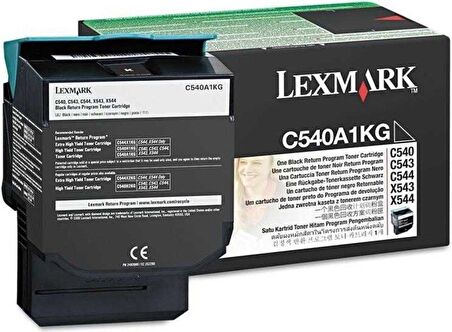 Lexmark C543 -C540A1KG Siyah Orjinal Toner