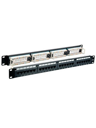 Patch Panel Utp 24 Port Dolu Patch Panel Cat5-Cat6-Cat7-Ftp