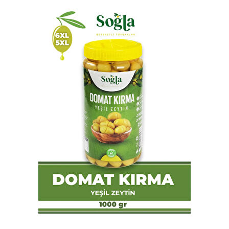 Domat Kırma Yeşil Zeytin 1000g