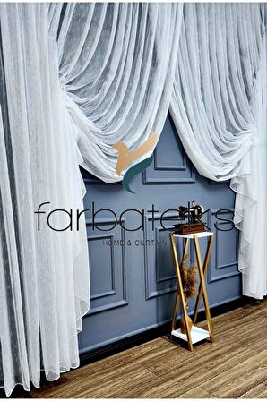 Keten Donati Yeni Moda Tül Kruvaze Tiyatro Yanki Tül Perde