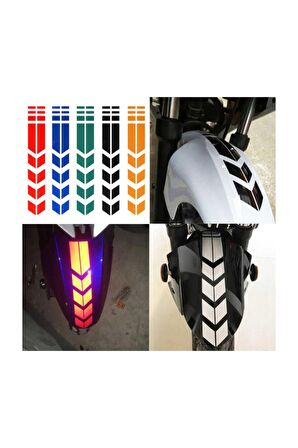 DesingONB Motorsiklet Çamurluk Sticker Kırmızı 34*5,5 Cm