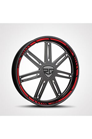 DesingONB Motorsiklet Jant Şeridi Honda Cbf Uyumlu 150 Kırmızı Sağ-Sol/Ön-Arka
