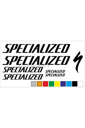 Specialized Bisiklet Kadro Sticker Set Premium Kalite