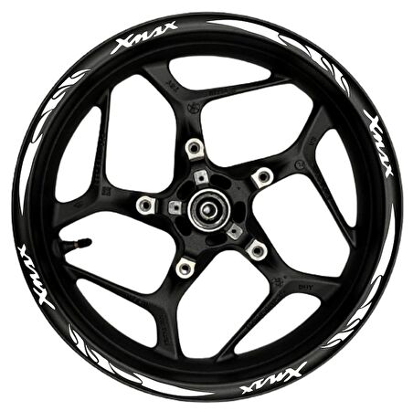 Xmax Beyaz yazılı  beyaz pençe şeritli