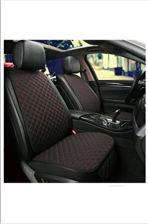 Audi A3 Sedan 2013 Terletmez, Ortopedik Koltuk Minderi, Siyah Kumaş Beyaz Dikiş