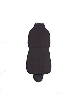 Seat Cordoba 2002-2009 Terletmez, Ortopedik Koltuk Minderi, Siyah Kumaş Beyaz Dikiş