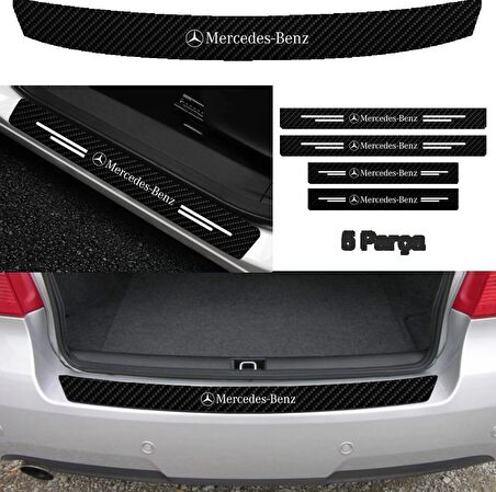 Mercedes Bağaj ve Kapı Eşiği Karbon Sticker (SET)