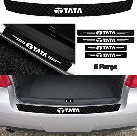 Tata Xenon Bağaj ve Kapı Eşiği Karbon Sticker (SET)