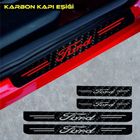 Ford Focus Karbon Kapı Eşiği Oto Sticker 4 Adet