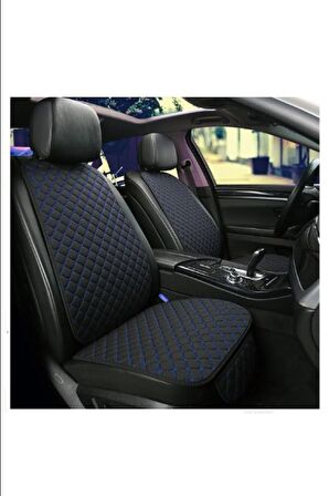 Alfa Romeo 145  (1994-2001) Uyumlu Terletmez, Ortopedik Koltuk Minderi, Siyah Kumaş Mavi Dikiş