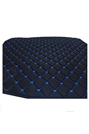 Alfa Romeo 145  (1994-2001) Uyumlu Terletmez, Ortopedik Koltuk Minderi, Siyah Kumaş Mavi Dikiş