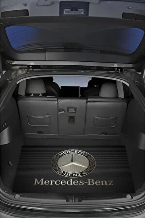 Dijital Baskı Dekoratif Mercedes Desen Araba Bagaj Matı Yıkanabilir Bagaj Havuzu