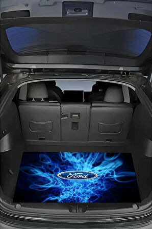Dijital Baskı Dekoratif Ford Desen Araba Bagaj Matı Yıkanabilir Bagaj Havuzu