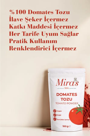 Domates Tozu - 100 g - Doğal Sebze Tozu