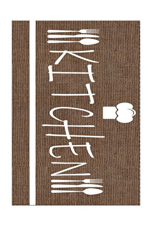 Dijital Baskılı Dekoratif Yıkanabilir Kaymaz Taban Mutfak Halısı