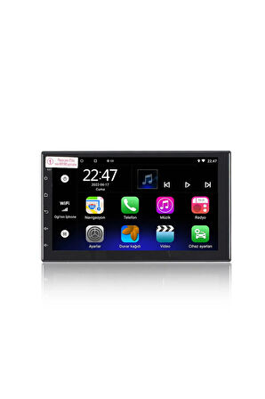 Citroen Jumper Uyumlu Android 12 Carplay Multimedya Universal Double Ekran Teyp 2gb Ram