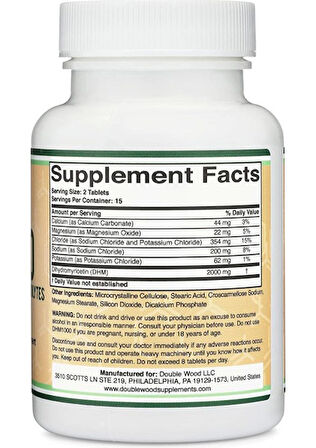 Double Wood Dhm1000 1000mg (30 Tablet)