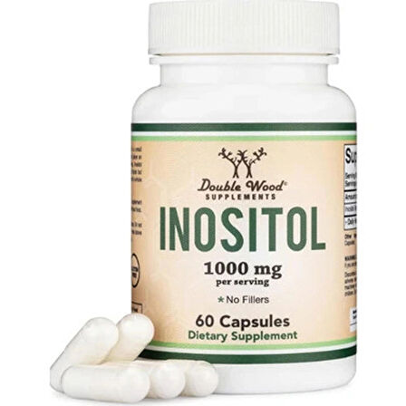 DOUBLE WOOD Myoinositol Inositol 1000 Mg 60 Caps (KADIN SAĞLIĞI DESTEĞİ)