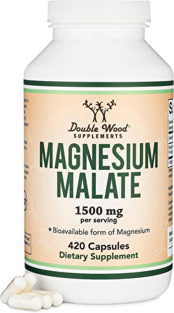 Double Wood Magnesium Malate 1,500mg 420 Caps