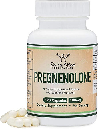 DOUBLE WOOD Pregnenolone 120 Caps - HAFIZA DESTEĞİ
