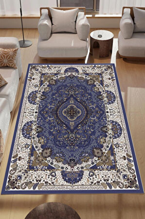 Otantik Desenli Makinede Yıkanabilir Salon Halısı Yatak Odası Halısı & Yolluk Modelleri