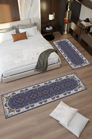 Otantik Desenli Makinede Yıkanabilir Salon Halısı Yatak Odası Halısı & Yolluk Modelleri