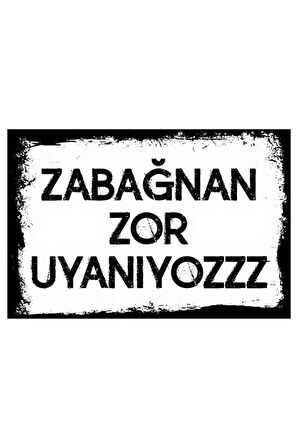Slogan Ahşap Mdf Poster, Modern Duvar Dekoru, Sanatsal Poster, Ev Ofis, Cafe Duvar Süs