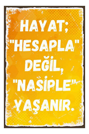 Slogan Ahşap Mdf Poster, Modern Duvar Dekoru, Sanatsal Poster, Ev Ofis, Cafe Duvar Süs