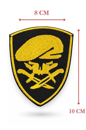 Kıyafet Süsü Giyim Detayı Aksesuar Çeşitleri Single Sword Nakış Patch - Büyük Boy Bere- Peç