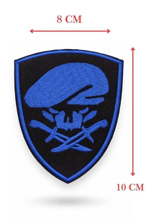 Kıyafet Süsü Giyim Detayı Aksesuar Çeşitleri Single Sword Nakış Patch - Büyük Boy Bere- Peç
