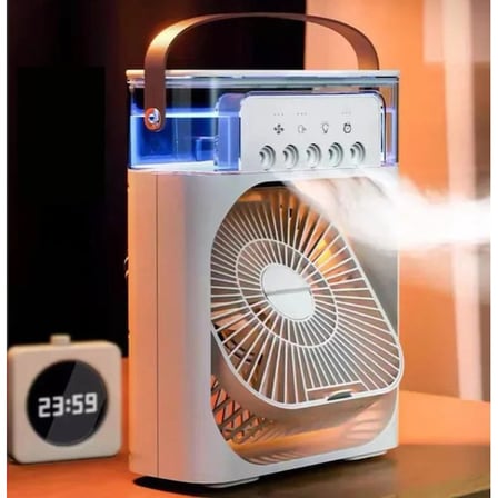 Özel Seri Yaz Aylarında Fonksiyonel Ürün Vantilatör Buzlu USB Buharlı Nemlendirici 600ml
