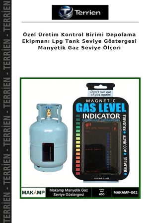 Özel Üretim Kontrol Birimi Depolama Ekipmanı Lpg Tank Seviye Göstergesi Manyetik Gaz Seviye Ölçeri
