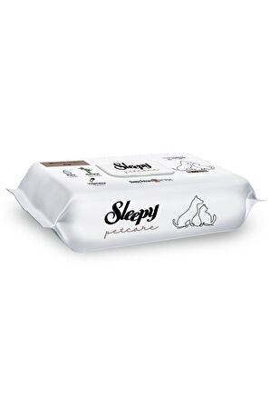 Sleepy Petcare Evcil Hayvan Islak Havlusu 60lı x 10 Adet (600 Yaprak)