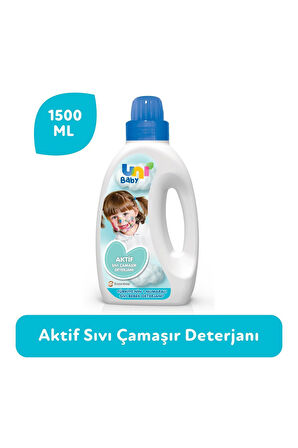 Uni Baby Aktif Sıvı Çamarşır Deterjanı 1500 ml X 6 Adet